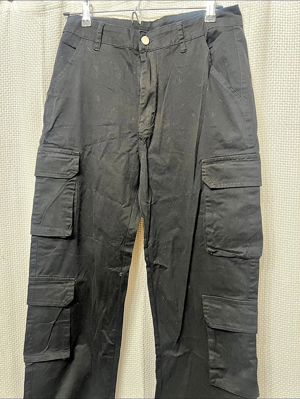 Women's Black Cargo Pants Size Large
